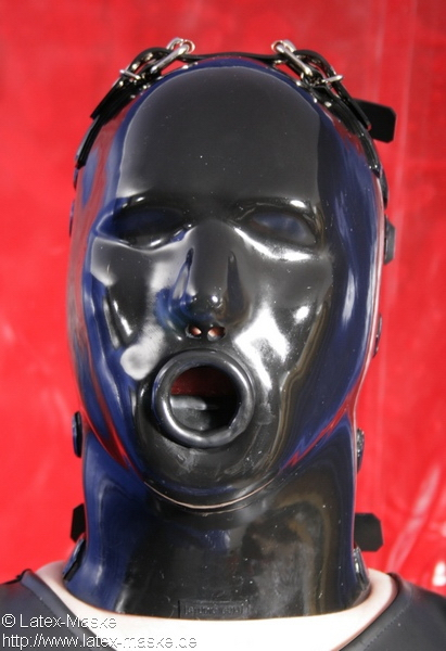 Heavy Rubber Mask With Gag An